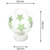  Dečija stona lampa STARS 1xE27/15W/230V zelena/bela | Eponuda.com