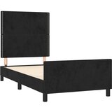  Okvir za krevet s uzglavljem crni 100x200 cm baršunasti | shoptok.hr
