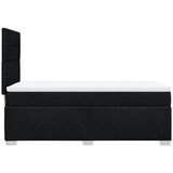  Krevet s oprugama i madracem crni 90x200 cm od tkanine | shoptok.hr