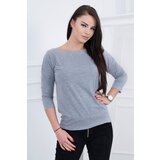 Kesi Casual Grey Melange Blouse Cijene