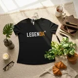 legenda strukirana majica crna