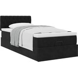  Otomanski okvir kreveta s madraca crni 80x200cm baršunasti | shoptok.hr