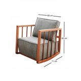 Atelier Del Sofa Fotelja Sallanan 71x57x80cm Plava | Eponuda.ba