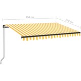 Tenda na ručno uvlačenje 350 x 250 cm žuto-bijela | Eponuda.com