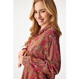 Polo Ralph Lauren Spalna srajca kostanj rjava / konjak / jastog / vinsko rdeča | Shoptok.si