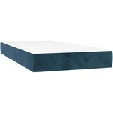  box spring s madracem LED tamnoplavi 80 x 200 cm baršun | shoptok.hr