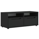 Maison Chic TV omarica - TV enota - Televizijska omarica VISNES Črna 100x40x38 cm Izoblikovan les, (21699102) Cene
