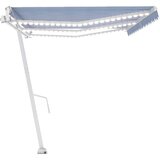  Automatska tenda sa senzorom LED 600 x 300 cm plavo-bijela | shoptok.hr