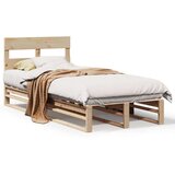vidaXL Okvir kreveta bez madraca 90 x 190 cm od masivne borovine | shoptok.hr