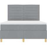  Krevet s opruga kutije Svijetlo siva 160 x 200 cm tkanina Slike