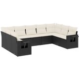  The Living Store Vrtna sedežna garnitura 9-delna z blazinami črn poli ratan - Vrtna Sedežna Garniture, (21443607) | Shoptok.si