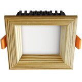  APLED - LED ugradna SQUARE WOODLINE LED/3W/230V 3000K 9x9 cm masivna borovina | Eponuda.com