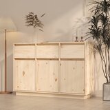 vidaXL Komoda 110 x 34 x 75 cm od masivne borovine Cijene