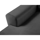 Cosmopolitan Design Tamno siva baršunasti sklopiva/s prostorom za odlaganje kutna garnitura (s lijevim kutom/s ležaljkom) Kyoto – | shoptok.hr