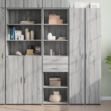 vidaXL Visoka komoda boja hrasta 50x42,5x185 cm od konstruiranog drva Cijene