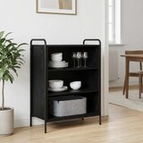  Kreveta Crni hrast 97 x 33 x 81 cm Konstruirano drvo - Crni hrast s 2 police 73 x 33 x 81 cm Cijene