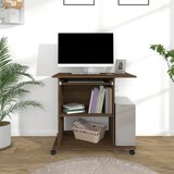 Stol za računalo boja smeđeg hrasta 80 x 50 x 75 cm drveni | shoptok.hr