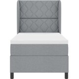  Krevet s opruga kutije Svjetlosiva 90 x 200 cm tkanina | shoptok.hr