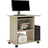 vidaXL Računalniška miza sonoma hrast 80x50x75 cm iverna plošča | Shoptok.si
