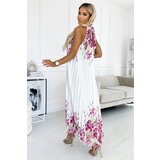 numoco basic Pleated satin maxi dress Numoco | Shoptok.si
