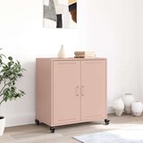 vidaXL Komoda ružičasta 68,5x39x72 cm hladno valjani čelik | shoptok.hr
