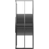 vidaXL Prugasta tuš-kabina ESG 90 x 70 x 180 cm crna | shoptok.hr