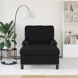  Ležaljka s jastukom Crna 91 x 157 x 91 cm tkanina | Eponuda.com