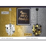 Mitea Lighting M428 visilica crno-zlatna 1xE27 Max.60W/220V | ePonuda.com