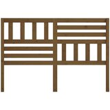  Posteljno vzglavje medeno rjavo 156x4x100 cm trdna borovina, (20643320) | Shoptok.si