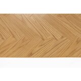 White Label Stranska mizica z mizno ploščo v hrastovem dekorju v naravni barvi 40x120 cm Fabio – | Shoptok.si