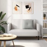  Jastuk za leđa Svijetlo siva 60 x 50 cm Mikrofiber tkanina | shoptok.hr