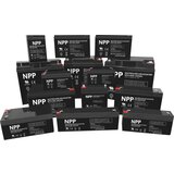 NPP NP12V-9Ah-T1, AGM BATTERY, C20=9AH, T1, 151x65x94x100, 2,5KG, BLACK | ePonuda.com