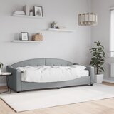  Dnevni krevet s madracem svjetlosivi 80 x 200 cm od tkanine | shoptok.hr