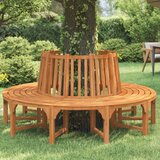 The Living Store Klop za okrog drevesa Ø208 cm trden evkaliptusov les - Klop Za Okrog Drevesa, (21485348) | Shoptok.si