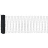  Ograda s postovima 11 kom U-kanal siva 60 cm čelik Šesterokutna ograda siva 0.6x25 m čelik | shoptok.hr