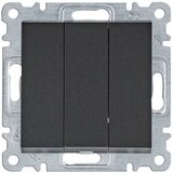 HAGER Prekidač obični 3S Lumina WL0073 crni Cijene
