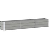  Cvetlično korito Svetlo siva 290 x 50 x 45 cm Cinkana jeklena, (5000207446) | Shoptok.si