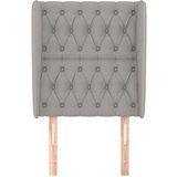  Uzglavlje s ušima svjetlosivo 83 x 23 x 118/128 cm od tkanine | shoptok.hr