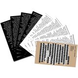 INF Paket nalepk s starinskim besedilom (8 nalepk + 1 kartica), (21302224) Cene