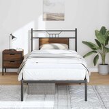  Okvir kreveta bez madraca smeđa boja hrasta 90x190 cm drveni | shoptok.hr