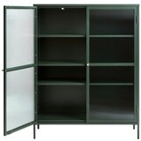 Unique Furniture Zelena metalna vitrina Bronco, visina 140 cm Cijene