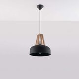  Obesna svetilka CASCO črna/naravni les, (21571557) | Shoptok.si