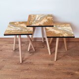 Hanah home 3Shp77 - Orange OrangeWhiteBeige Nesting Table (3 Pieces) | ePonuda.com