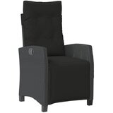 5-dijelni vrtni blagovaonski set s jastucima od poliratana crni Crna 80 x 80 x 74 cm | Shoptok.si