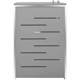 vidaXL Spremište za dvije kante za smeće 138 x 77,5 x 115,5 cm čelično | shoptok.hr