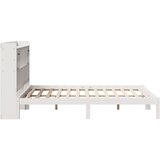  s regalom z knjige bez madraca bijeli 140x190cm borovina | shoptok.hr