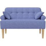  Ljubavni kauč s gumbima Traper plava 120 x 65 x 79 cm Tkanina | Eponuda.ba