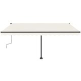  Prostostoječa ročno zložljiva tenda 400x300 cm krem, (20728873) | Shoptok.si
