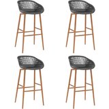  5-dijelni barski set crno-sivi | shoptok.hr