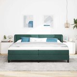  s opruga kutije Tamnozelena 200 x 200 cm Baršun | shoptok.hr